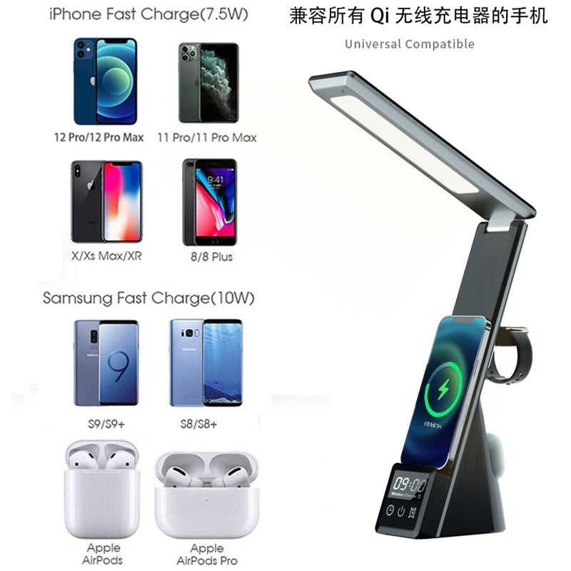 Desk Lamp w/Wireless Charger